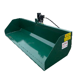Benne 3 points grand volume à basculement hydraulique sans portes 1m80