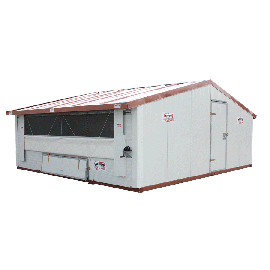 Poulailler ou bâtiment mobile pour élevage avicole en kit 45 m2