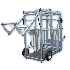 Beiser Environnement - Porte arrière de métier ou cage à bovin sur vérin à ouverture verticale