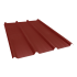 Beiser Environnement - Tôle nervurée 45-333-1000, 60/100ème, brun rouge, 2 m