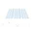 Beiser Environnement - Tôle nervurée 45-333-1000, polycarbonate transparent, 3 m