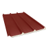 Beiser Environnement - Tôle nervurée 45-333-1000 isolée sandwich 100 mm, brun rouge RAL8012, 3 m