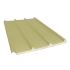 Beiser Environnement - Tôle nervurée 45-333-1000 isolée sandwich 80 mm, jaune sable RAL1015, 4 m