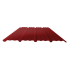 Beiser Environnement - Tôle nervurée 25-267-1070, 60/100ème, brun rouge bardage, 2 m