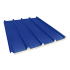 Beiser Environnement - Tôle nervurée 33-250-1000 isolée économique 40 mm, bleu ardoise RAL5008, 2,55 m