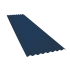 Beiser Environnement - Tôle ondulée 15 ondes bleu ardoise RAL5008, épaisseur 0,60, 4,5 m