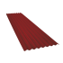 Beiser Environnement - Tôle ondulée 15 ondes brun rouge RAL8012, épaisseur 0,60, 2,5 m