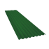 Beiser Environnement - Tôle ondulée 15 ondes vert reseda RAL6011, épaisseur 0,60, 2 m
