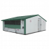 Beiser Environnement - Poulailler ou bâtiment mobile pour élevage avicole en kit 60 m2 structure galvanisée - Mobilité