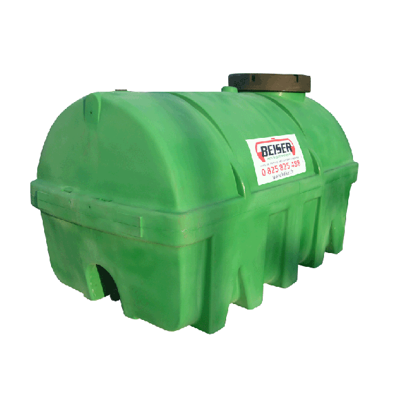Citerne verte en plastique PEHD 5500 litres densité 1300 kg/m3  