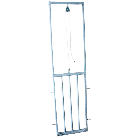 Porte guillotine pour mouton (avec barre verticale)  