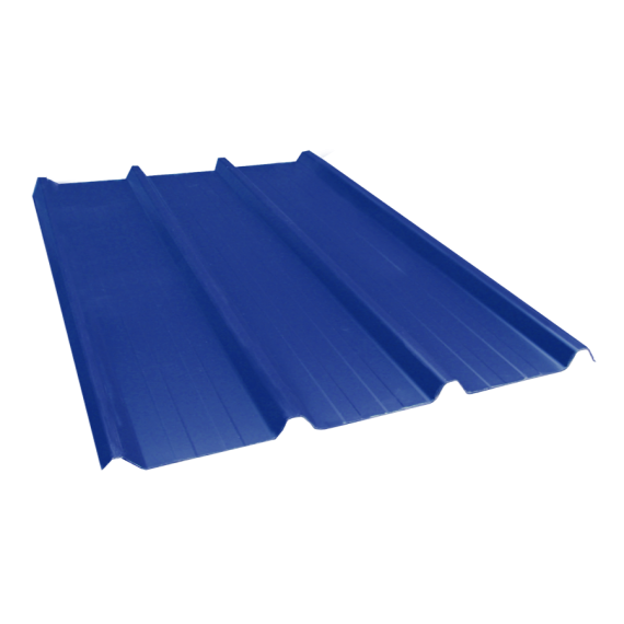 Tôle nervurée 45-333-1000, 70/100e bleu ardoise - 5,5 m  