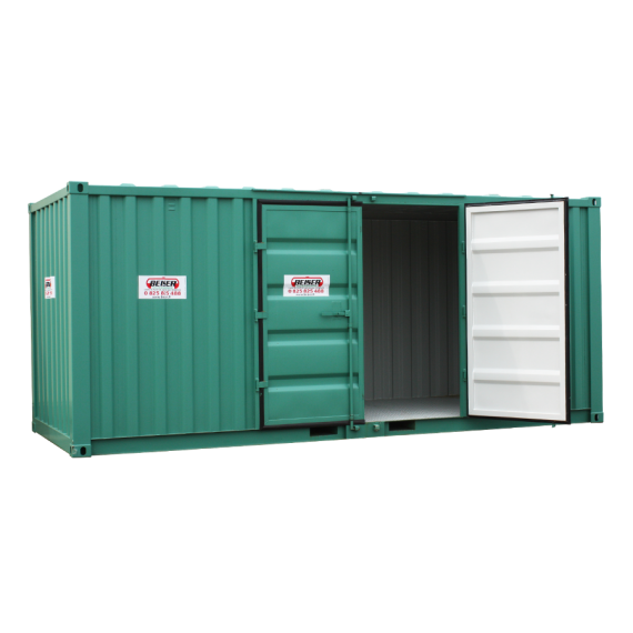 Container de stockage - Modèle LC 20, 32 m3, avec portes latérales  
