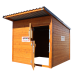 Beiser Environnement - Box à chevaux en bardage bois - Ouvert