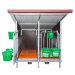 Beiser Environnement - Box à veaux 2 places avec toit isolé + bardage isolé et paroi PVC - Face